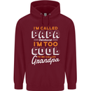 Grandparents Day I'm Called Papa Childrens Kids Hoodie Maroon