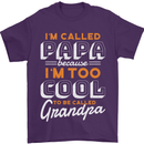 Grandparents Day I'm Called Papa Mens T-Shirt 100% Cotton Purple