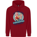 Grandpas are Cooler Grandparents Day Childrens Kids Hoodie Red