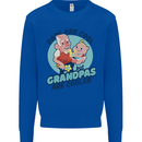 Grandpas are Cooler Grandparents Day Kids Sweatshirt Jumper Royal Blue