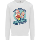 Grandpas are Cooler Grandparents Day Kids Sweatshirt Jumper White
