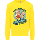 Grandpas are Cooler Grandparents Day Kids Sweatshirt Jumper Yellow