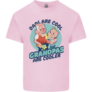 Grandpas are Cooler Grandparents Day Kids T-Shirt Childrens Light Pink
