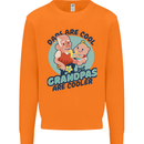 Grandpas are Cooler Grandparents Day Mens Sweatshirt Jumper Orange