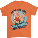Grandpas are Cooler Grandparents Day Mens T-Shirt 100% Cotton Orange