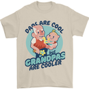 Grandpas are Cooler Grandparents Day Mens T-Shirt 100% Cotton Sand