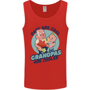 Grandpas are Cooler Grandparents Day Mens Vest Tank Top Red