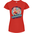 Grandpas are Cooler Grandparents Day Womens Petite Cut T-Shirt Red