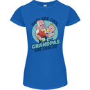 Grandpas are Cooler Grandparents Day Womens Petite Cut T-Shirt Royal Blue