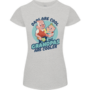 Grandpas are Cooler Grandparents Day Womens Petite Cut T-Shirt Sports Grey
