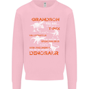 Grandson You Are My Favourite Dinosaur Mens Sweatshirt Jumper Light Pink