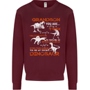 Grandson You Are My Favourite Dinosaur Mens Sweatshirt Jumper Maroon