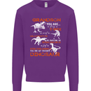 Grandson You Are My Favourite Dinosaur Mens Sweatshirt Jumper Purple