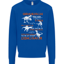 Grandson You Are My Favourite Dinosaur Mens Sweatshirt Jumper Royal Blue