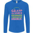 Grasp Science Funny Geek Nerd Physics Maths Mens Long Sleeve T-Shirt Royal Blue
