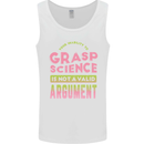 Grasp Science Funny Geek Nerd Physics Maths Mens Vest Tank Top White