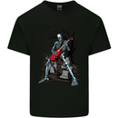 Graveyard Rock Guitar Skull Heavy Metal Mens Cotton T-Shirt Tee Top Black