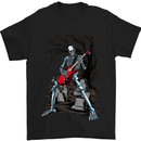 Graveyard Rock Guitar Skull Heavy Metal Mens T-Shirt Cotton Gildan Black