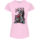 Graveyard Rock Guitar Skull Heavy Metal Womens Petite Cut T-Shirt Light Pink