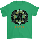 Greek Helmet Gym Training Top Spartan MMA Mens T-Shirt Cotton Gildan Irish Green