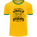An Uncle Nob Head Looks Like Uncle's Day Mens Ringer T-Shirt FotL Gold/Green