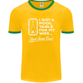 A Pool Cue for My Wife Best Swap Ever! Mens Ringer T-Shirt FotL Gold/Green