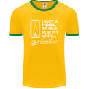 A Pool Cue for My Wife Best Swap Ever! Mens Ringer T-Shirt FotL Gold/Green