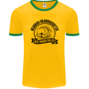 Grandad & Granddaughter Grandparent's Day Mens Ringer T-Shirt FotL Gold/Green