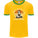 Imagine a Day Without Reading Bookworm Mens Ringer T-Shirt FotL Gold/Green