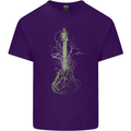 Green Guitar Tree Guitarist Acoustic Mens Cotton T-Shirt Tee Top Purple