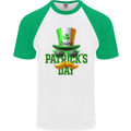 St. Patrick's Day Disguise Funny Mens S/S Baseball T-Shirt White/Green