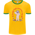 Happy Single Awareness Day Mens Ringer T-Shirt FotL Gold/Green