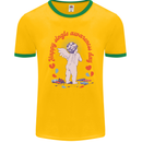 Happy Single Awareness Day Mens Ringer T-Shirt FotL Gold/Green