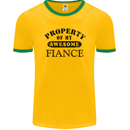 Property of My Awesome Fiance Mens Ringer T-Shirt FotL Gold/Green