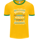 Mess With My Autism Child Autistic ASD Mens Ringer T-Shirt FotL Gold/Green