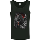Grim Reaper Biker Gothic Heavy Metal Skull Mens Vest Tank Top Black