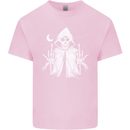 Grim Reaper Finger Flip Skull Biker Funny Mens Cotton T-Shirt Tee Top Light Pink