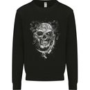 Grim Reaper Skull Death Biker Motorcycle Mens Sweatshirt Jumper Black