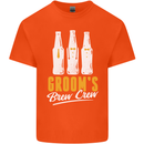 Grooms Brew Crew Beer Mens Cotton T-Shirt Tee Top Orange