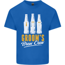 Grooms Brew Crew Beer Mens Cotton T-Shirt Tee Top Royal Blue