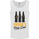 Grooms Brew Crew Beer Stag Doo Do Mens Vest Tank Top White