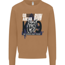 Guard Dog German Shepherd Fast Food Mens Sweatshirt Jumper Caramel Latte