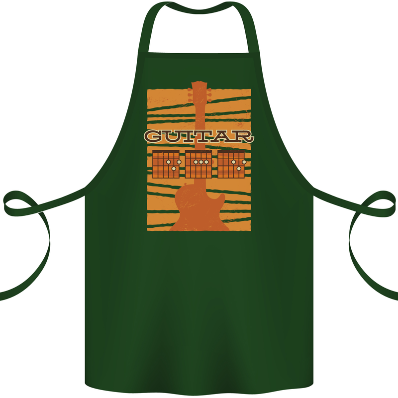Guitar Bass Electric Acoustic Player Music Cotton Apron 100% Organic Forest Green