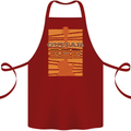 Guitar Bass Electric Acoustic Player Music Cotton Apron 100% Organic Maroon