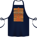 Guitar Bass Electric Acoustic Player Music Cotton Apron 100% Organic Navy Blue
