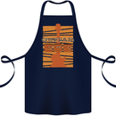 Guitar Bass Electric Acoustic Player Music Cotton Apron 100% Organic Navy Blue