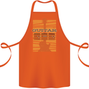 Guitar Bass Electric Acoustic Player Music Cotton Apron 100% Organic Orange
