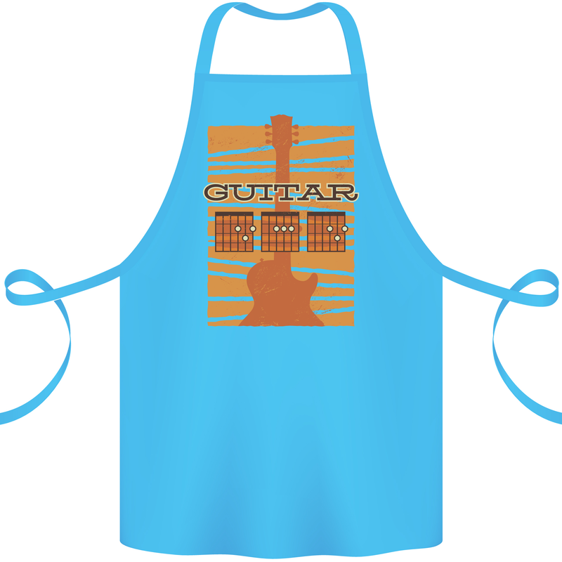 Guitar Bass Electric Acoustic Player Music Cotton Apron 100% Organic Turquoise