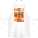 Guitar Bass Electric Acoustic Player Music Cotton Apron 100% Organic White