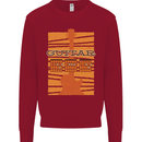 Guitar Bass Electric Acoustic Player Music Kids Sweatshirt Jumper Red